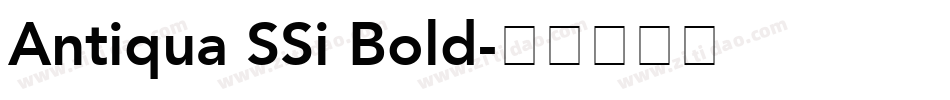 Antiqua SSi Bold字体转换